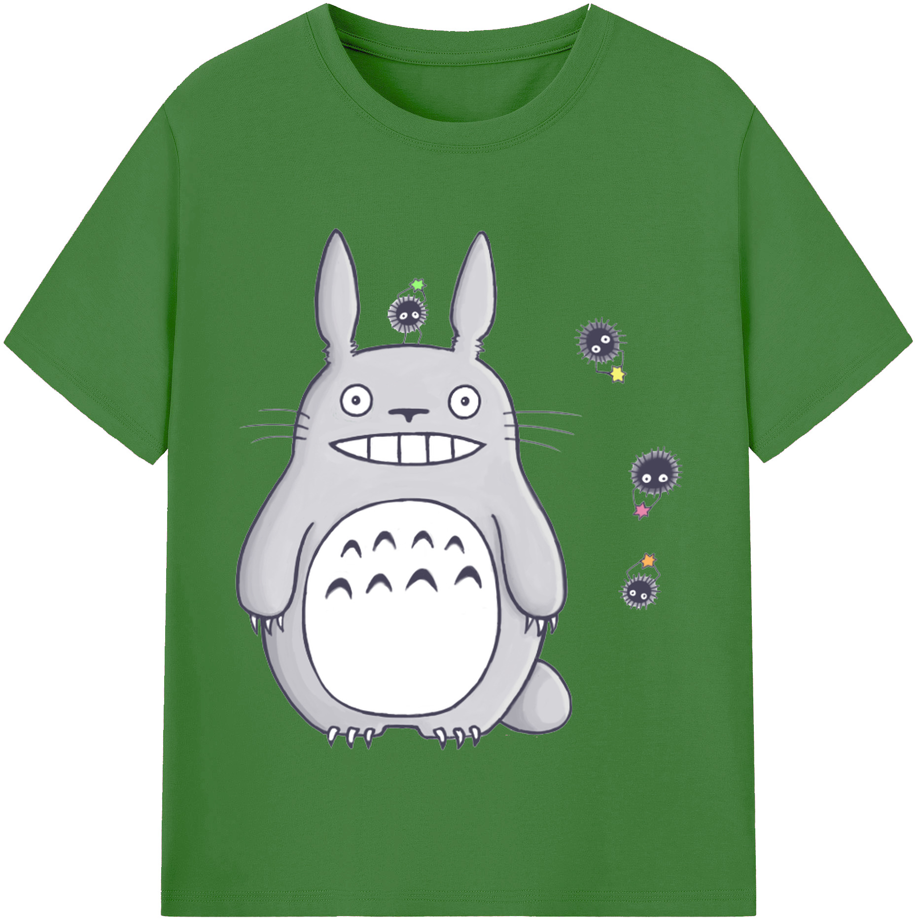 （画像用） となりのトトロ 草壁メイ 草壁サツキ My Neighbor Totoro Satsuki Kusakabe Mei Kusakabe レディースカジュアルプリントTシャツ（綿100％）